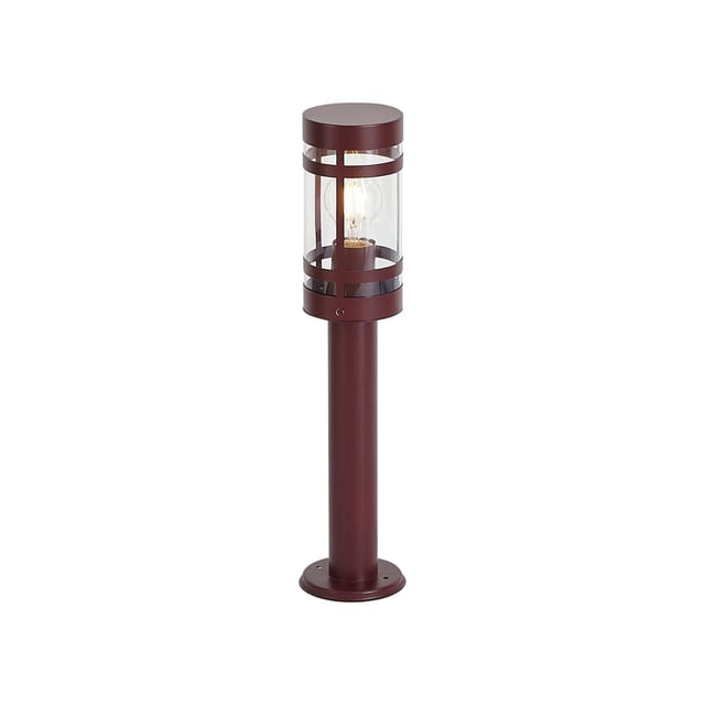 QAZQA Moderne Außenleuchte Dunkelrot 50cm IP44 Gleam