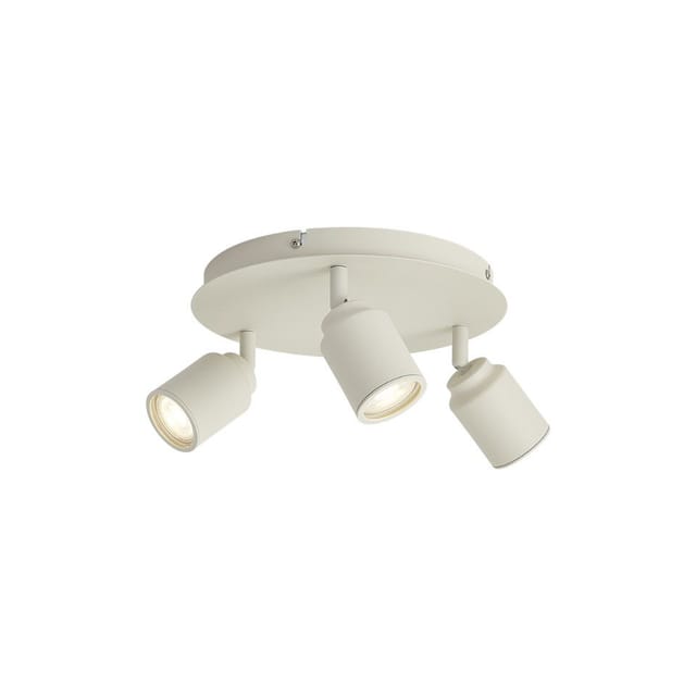 QAZQA Moderner Einbaustrahler Beige 3-Lichter IP44 Ducha