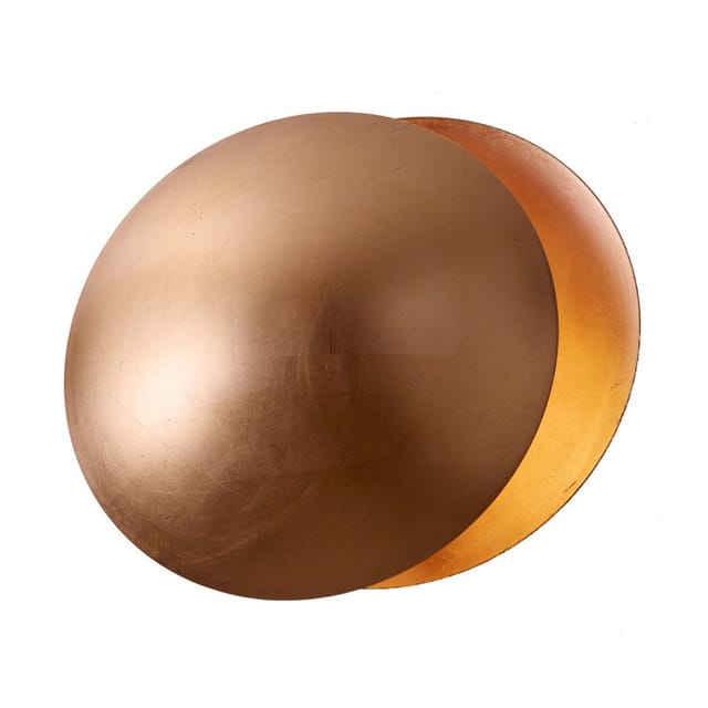 QAZQA Moderne Wandleuchte Kupfer 34,5 cm 2-flammig Sunrise