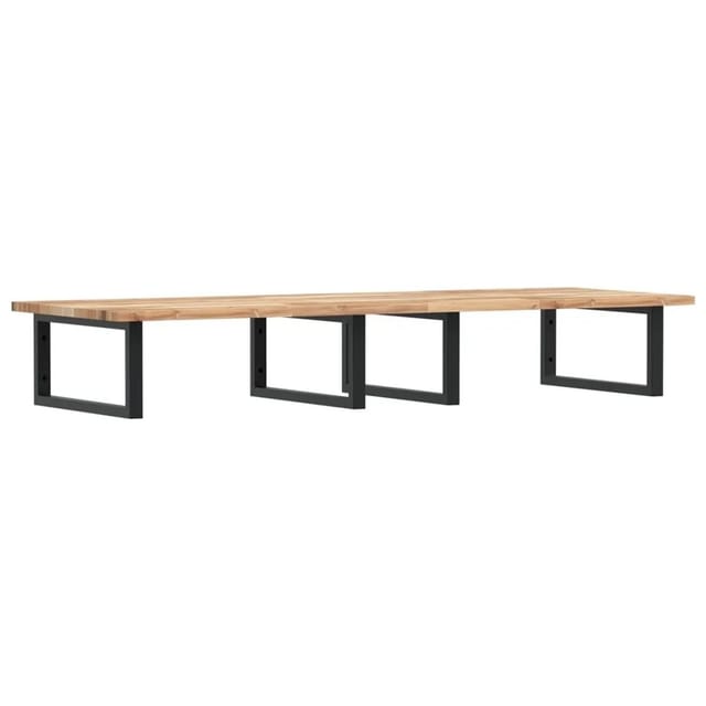 vidaXL Waschbeckenregal Wandmontage Stahl und Akazienholz 3302797
