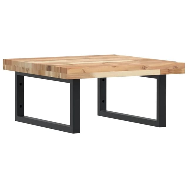 vidaXL Waschbeckenregal Wandmontage Stahl und Akazienholz 3302765