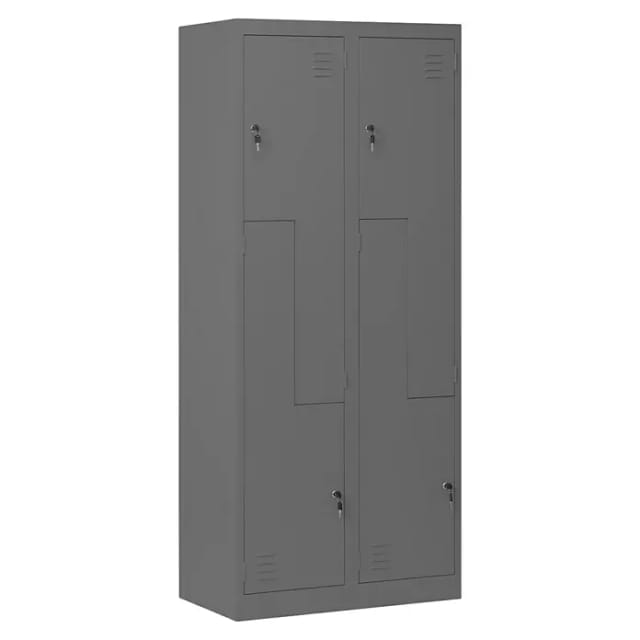 Jan Nowak Spind Schrank L-Form JULIA 185 x 80 x 45 cm Anthrazit