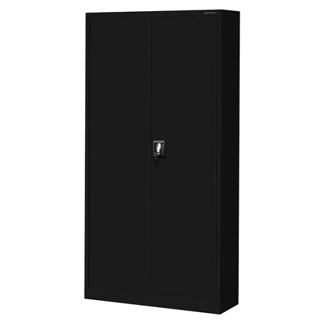 Jan Nowak Werkzeugschrank Werkstattschrank DAREK 185 x 92 x 50 cm All Black Schwarz