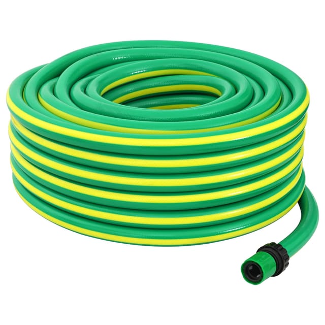 vidaXL Gartenschlauch 5-Lagig Grün und Gelb 20 m PVC 42035813