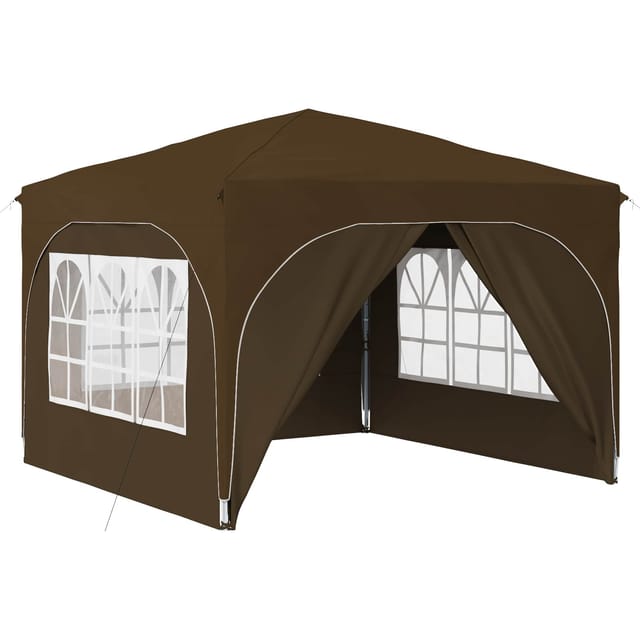 vidaXL Pop-Up Partyzelt 290 x 290 x 245 cm Taupe 42019872