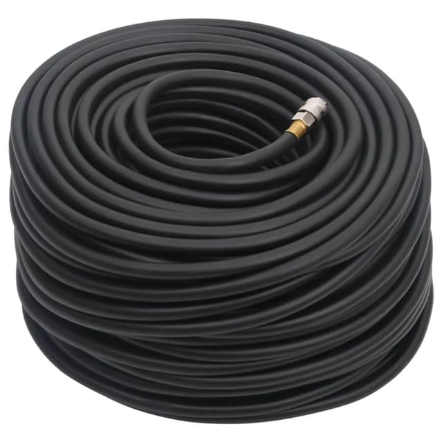 vidaXL Hybrid-Luftschlauch Schwarz 100 m Gummi und PVC 154501