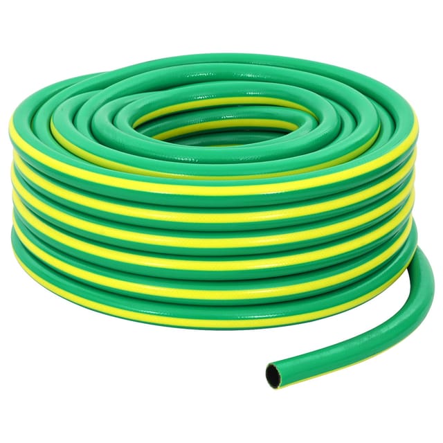 vidaXL Gartenschlauch 5-Lagig Grün und Gelb 30 m PVC 42035833