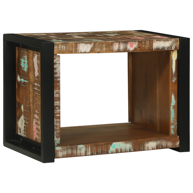 vidaXL Wandwürfel Braun 55 x 35 x 40 cm Massives Upgecyceltes Holz 4016009