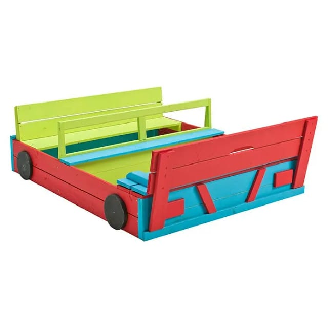 SwingKing Sandkasten Auto farbig 120 cm x 100 cm