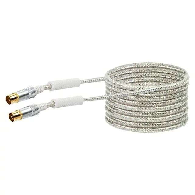 Schwaiger Anschlusskabel Antennen 110 dB Transparent 10 m