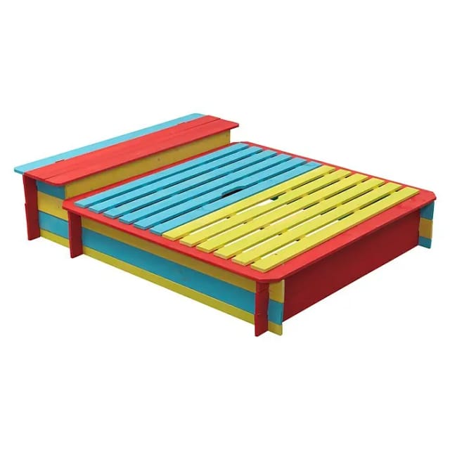 SwingKing Sandkasten Jade farbig 150 cm x 120 cm