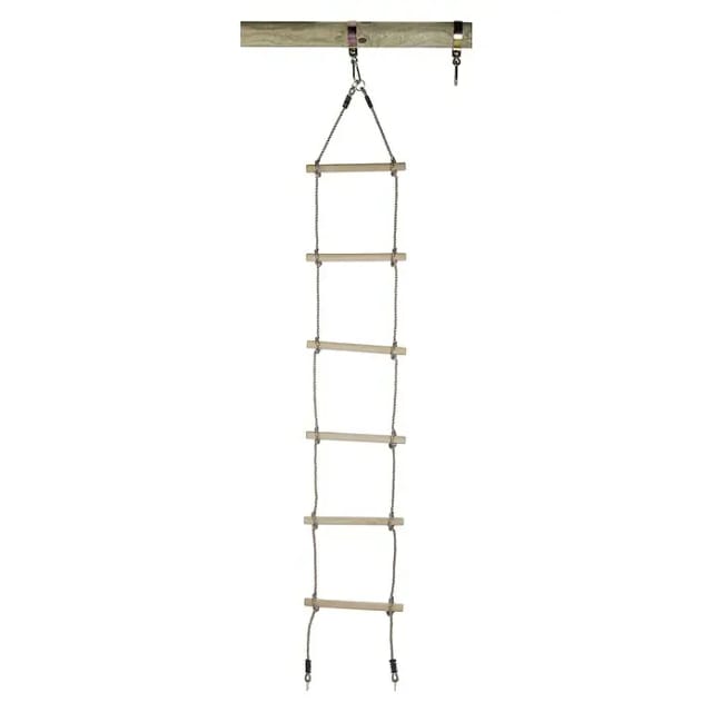 SwingKing Strickleiter mit 6 Holz-Sprossen