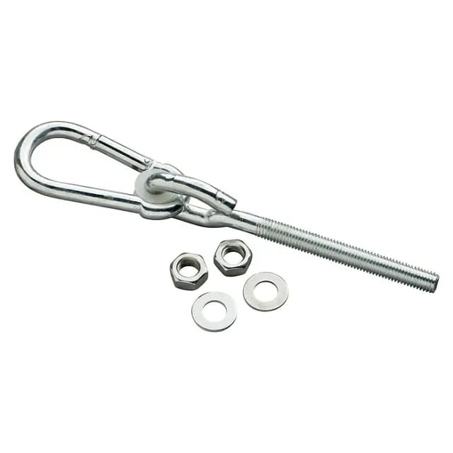 SwingKing Schaukelhaken mit Karabiner M12 x 10 cm