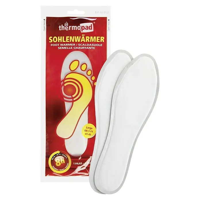 Thermopad Sohlenwärmer Wärmedauer 9 Stunden Größe XL 42-43