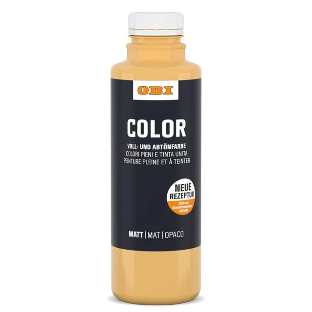 OBI Color Voll- und Abtönfarbe 500 ml Ocker