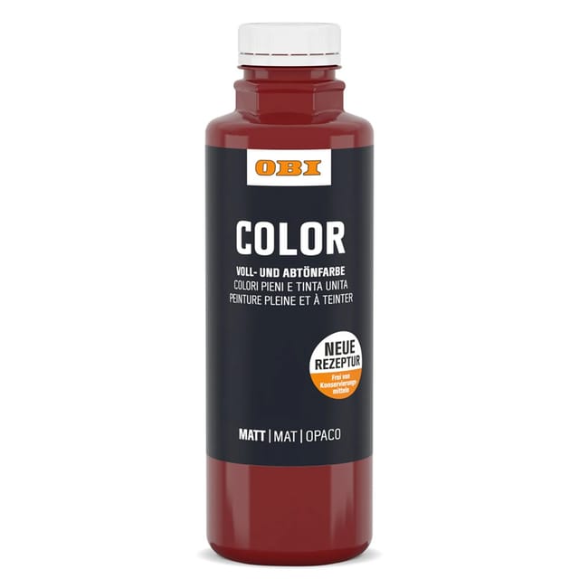 OBI Color Voll- und Abtönfarbe 500 ml Dunkelrot