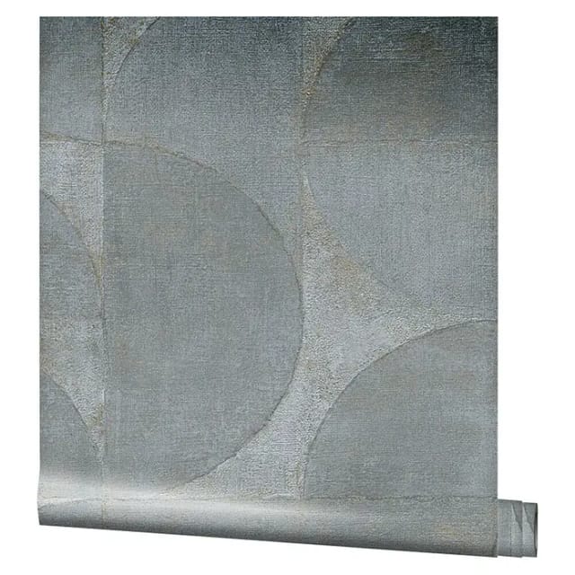 Marburg Vliestapete Vintage Deluxe geometrische Struktur Grau-Blau FSC®