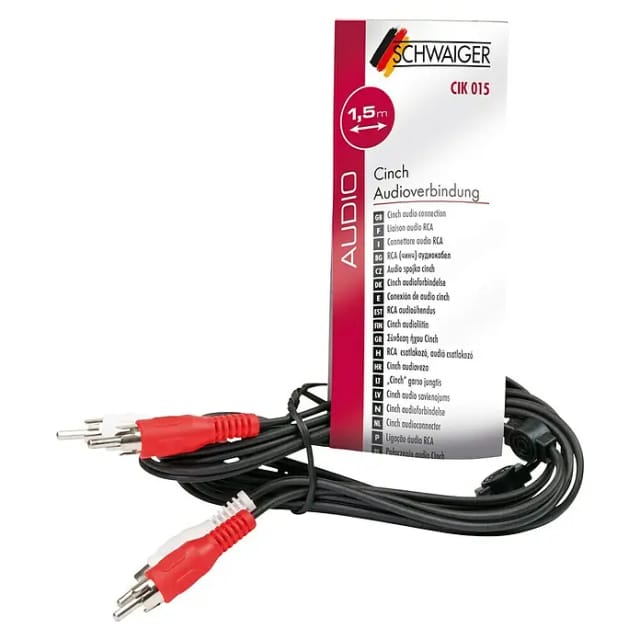 Audioverbindung Stereo Cinch-Stecker 1,5 m CIK015 053