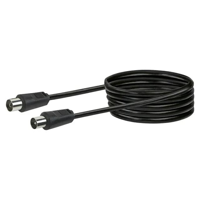 Schwaiger Antennenkabel Schwarz 5 m