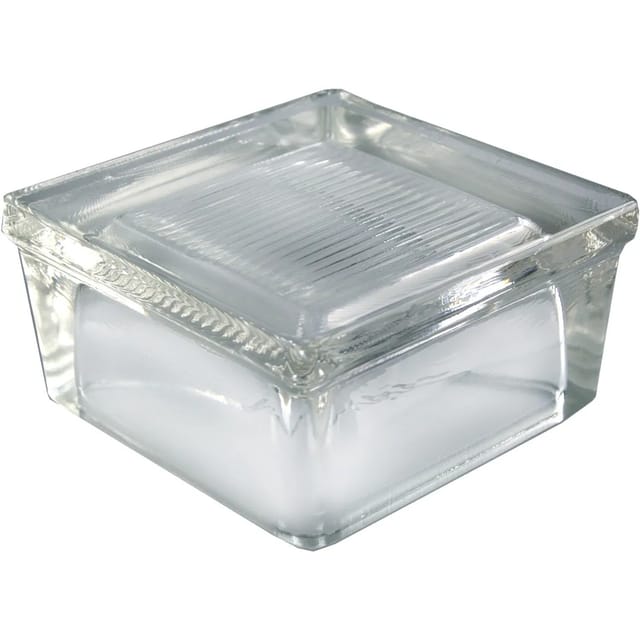 Betonglas Vollsicht Geriffelt 1-Seitig Satiniert 12 cm x 12 cm x 6 cm