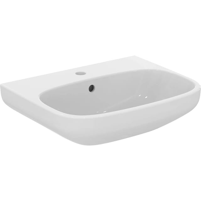 Ideal Standard Waschtisch i.life A 55x44 cm 1 Hahnloch mit Überlauf Weiß