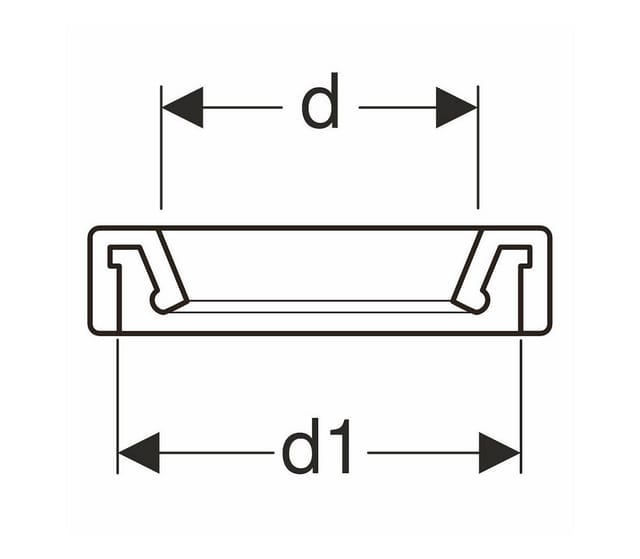 Geberit Manschette für WC-Anschlussbogen Ø 122 mm