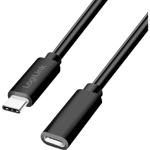 LOGILINK CU0212 - Sync- & Ladekabel, USB-C Verlängerung, 100 W, 3 m