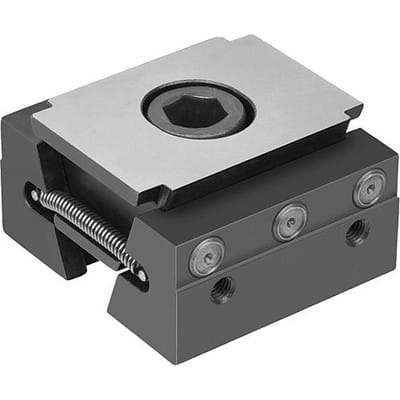 KEILSPANNER DOPPELSEITIG FORM:E MIT PINS, B=50, M12, EINSATZSTAHL GEHÄRTET UND PHOSPHATIERT