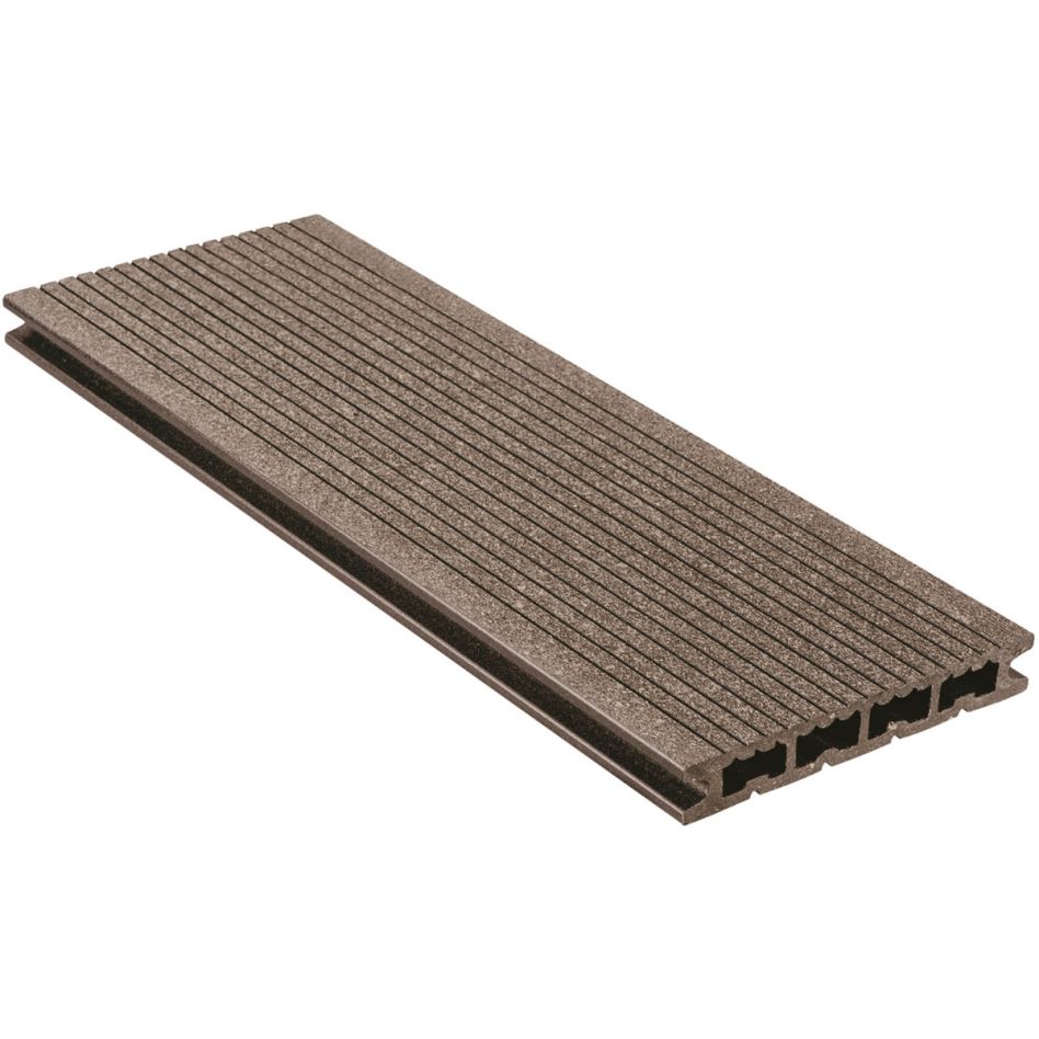 NATURinFORM WPC-Terrassendiele 21x139 mm DIE KOMPAKTE Wabenprofildiele schwarzbraun günstig