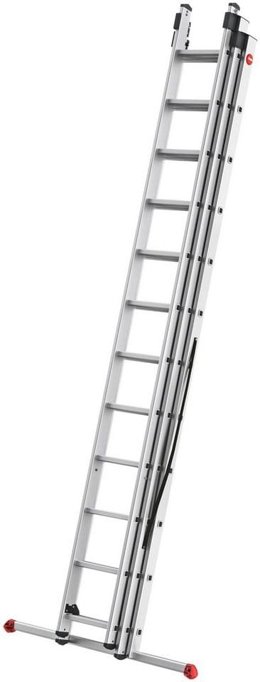 Hailo Vielzweckleiter HobbyStep combi (Set), Aluminium Kombileiter 3-teilig 3x12 Sprossen