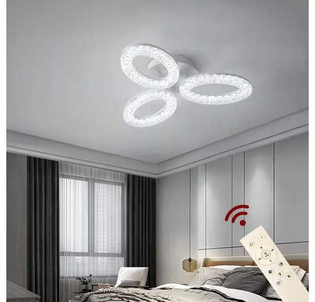 Eurotondisplay LED Deckenleuchte LED Deckenlampe Fernbedienung Lichtfarbe/Helligkeit einstellbar, LED fest integriert, mit Fernbedienung kaltweiß-neutalweiß -warmweiß, 7000k-3000k stufenlos einstellbar ., Lichtfarbe und Helligkeit einstellbar