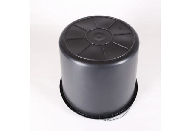 Home4Living Baueimer Eimer Mörteleimer 12L Futtereimer Schwarz Eimerset Putzeimer, (5-tlg), Mörteleimer, Futtereimer