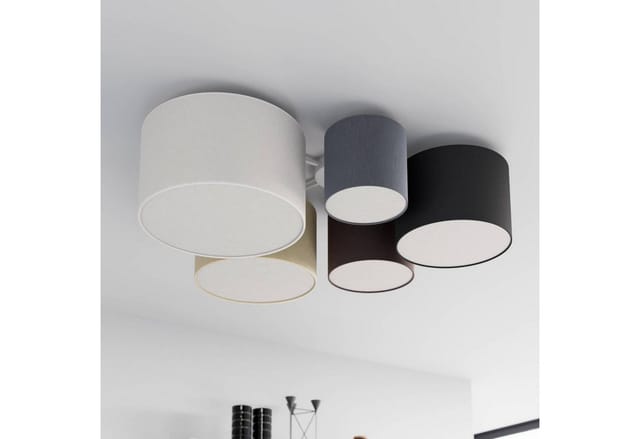 Lindby Deckenleuchten Laurenz, Alu IP20, 5 x 15 W