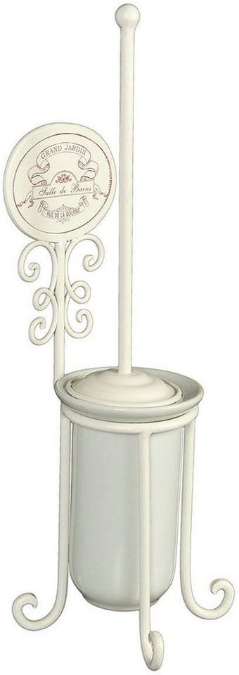 Ambiente Haus WC-Reinigungsbürste Toilettenbürste in Antikweiß (H)52cm, (1-tlg)