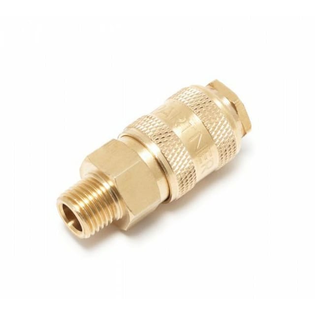Pneumatischer Anschluss Mit Ventil De Außengewinde 1/4" (messing)