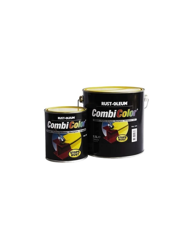 Combicolor Glänzende Farbe Gelb Ral 1018 Eimer 2,5 Liter