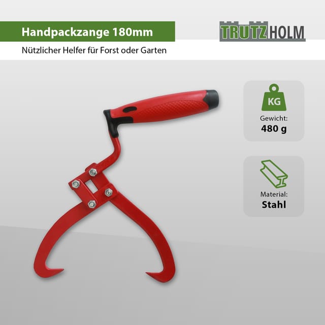 Baumarktplus - Handpackzange Packzange Holzzange Handhebehaken Sappie Holzgreifer Forstzange