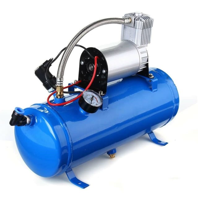 Druckluftkompressor, 12 V, 150 Psi, 8 Bar, 6 Liter, Für Signalhörner, Aufpumpen, Lackierarbeiten Und Mehr.