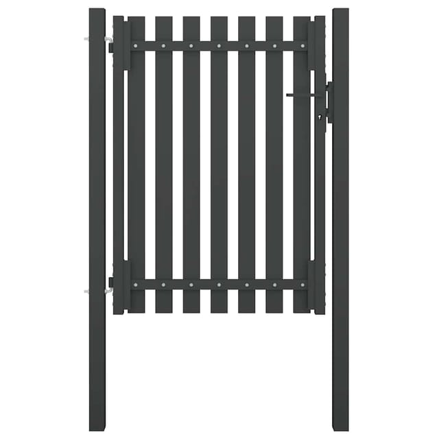 Gartentor Aus Stahl 100 X 125 Cm Anthrazit
