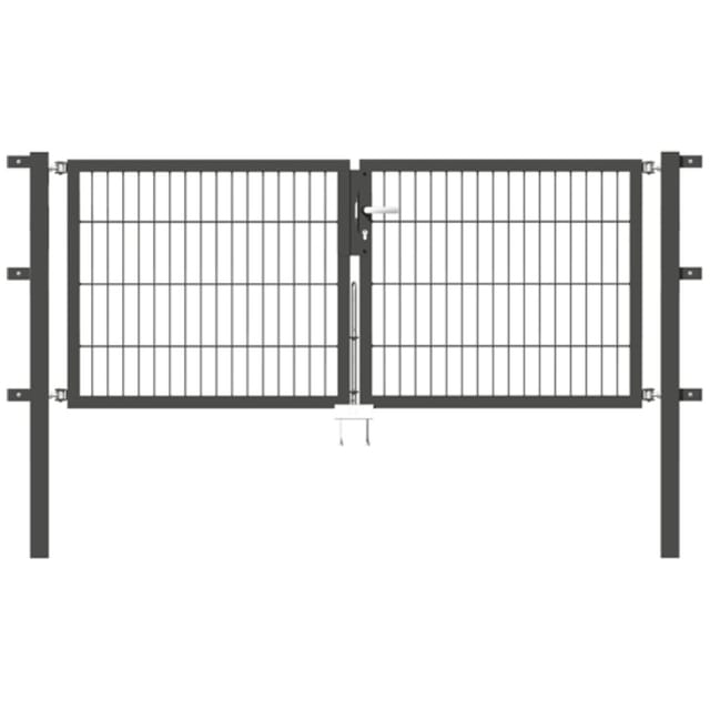 GAH ALBERTS Doppeltor »Flexo«, BxH: 224 x 800 cm, feuerverzinkter Stahl - schwarz