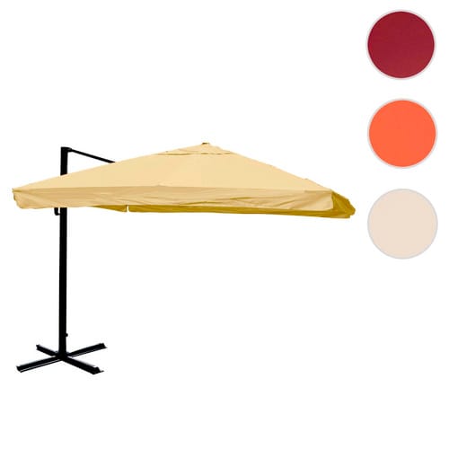 MVG Gastronomie-Ampelschirm »MVG-A96«, 400 x 300 cm, Flap, 360° drehbar - weiss