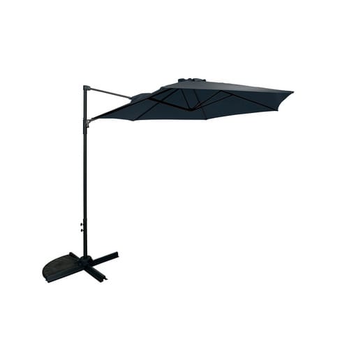 CASAYA Pendelschirm, Ø 300cm, UV50+, Alu/Stahl, anthrazit - grau