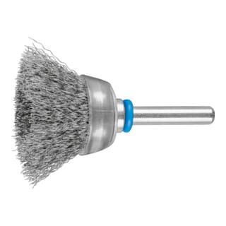 PFERD TOOLS Topfbürste ungezopft TBU Ø30mm Schaft-Ø6 mm Edelstahl-Draht-Ø0,20