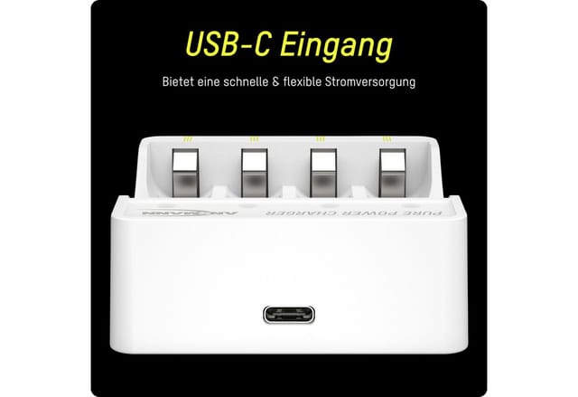 ANS 1001-0181 - USB-Ladegerät, Pure Power, Li-Ion, 4 Slot