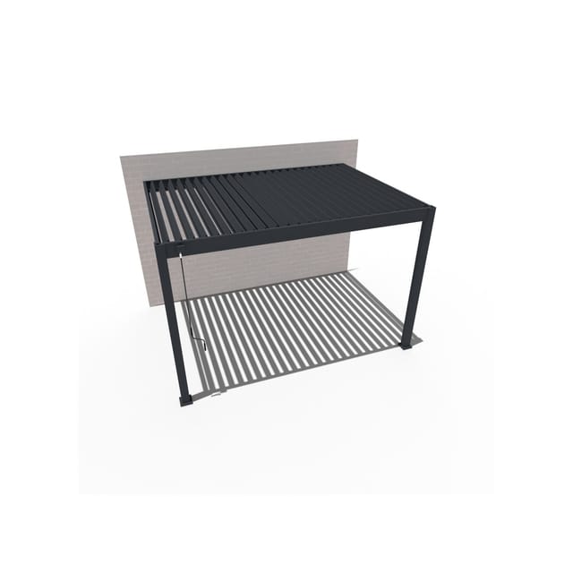 PergoLine Superior Wand Pergola 3 m x 4 m anthrazit