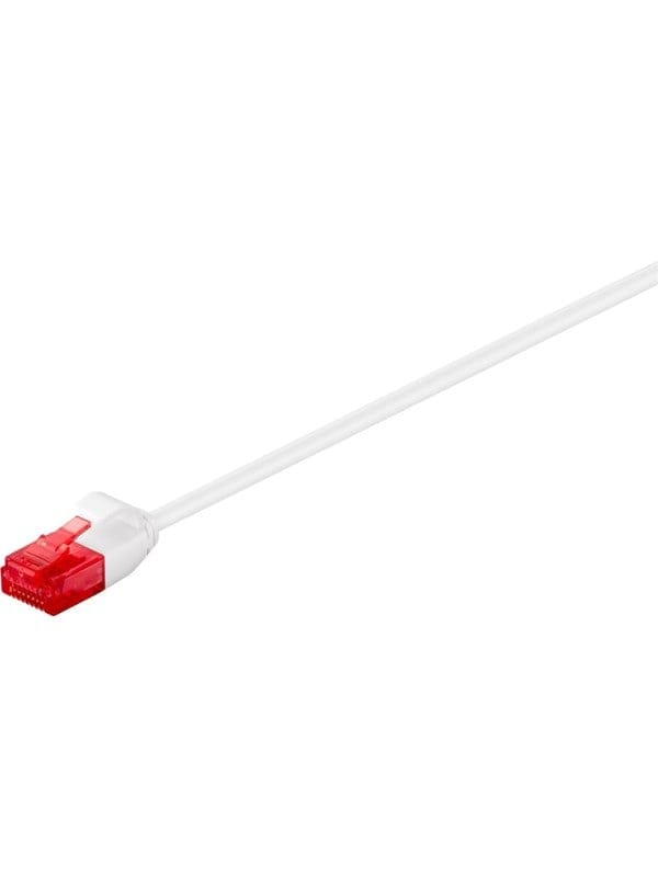 Pro LAN CAT 6 UTP slim - Weiß - 0.5m
