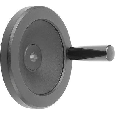SCHEIBENHANDRAD D1=160 PASSBOHRUNG MIT NUT D2=15H7, B3=5, T=17,3 ALUMINIUM, SCHWARZ PULVERBESCHICHTET, (K0161.51160X15)