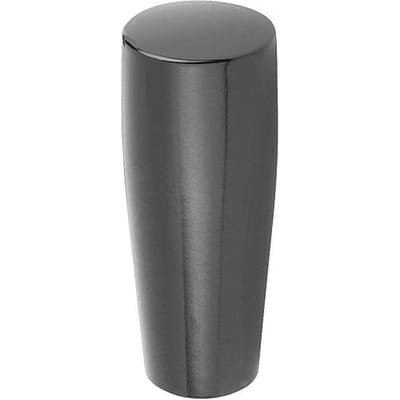 KONUSGRIFF FESTSTEHEND GR.2 D=M08, D1=23, FORM:C, DUROPLAST SCHWARZ HOCHGLANZPOLIERT (K0172.1081)