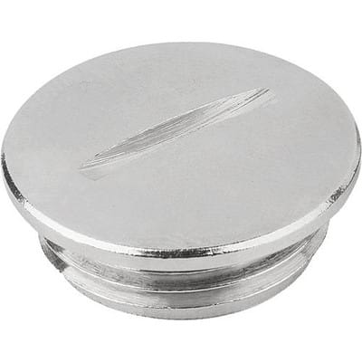 VERSCHLUSSSCHRAUBE RUND, MIT DICHTUNG, D=M20X1,5, L=6,5, MESSING VERNICKELT