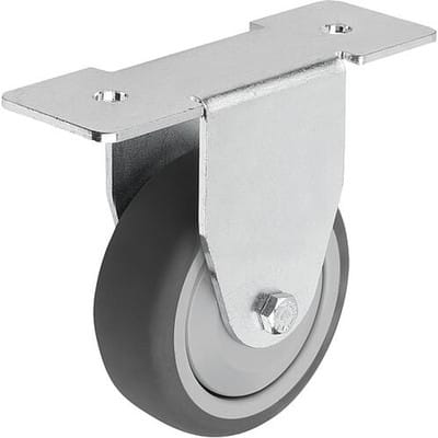 BOCKROLLE OHNE FESTSTELLSYSTEM, FORM:A, D=75, B=25, POLYURETHAN, KOMP:STAHL